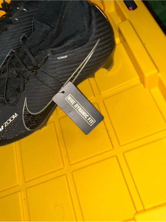 Nike Black Soccer Cleats with Silver Swoosh main image 14